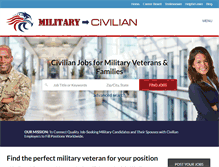 Tablet Screenshot of military-civilian.com